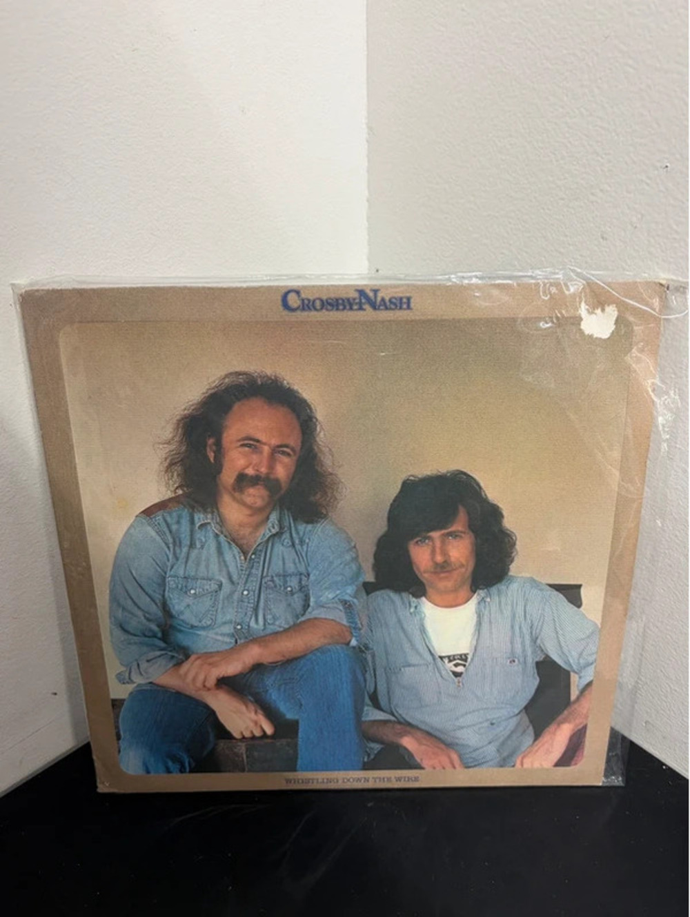 Vintage “Whistling Down the Wire by Crosby & Nash - LP Vinyl Record